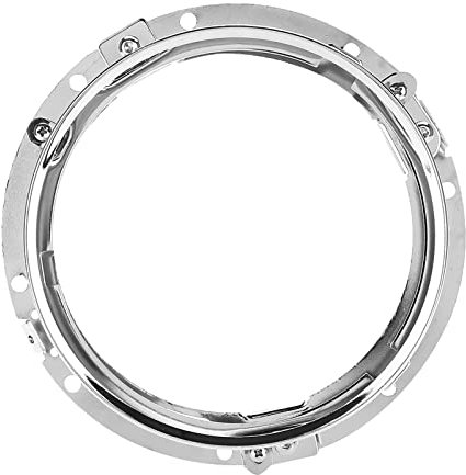 Support de montage pour phare de voiture, anneau rond, fixation durable, phare LED pour moto, alliage d'aluminium, noir, argent, ajustement universel, scène applicable en option (Argent)