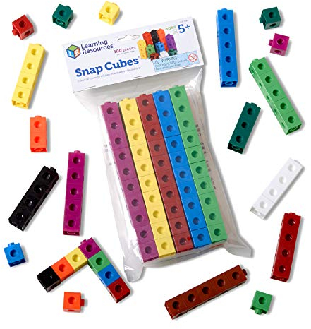 Learning Resources Snap Cubes Steckwürfel (Set mit 100 Stück)