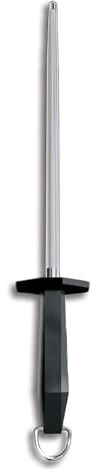 Victorinox Honing Steel Black Plastic Handle, 10-Inch, Combination Cut (40582)