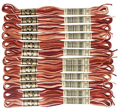DMC 6-Strand Embroidery Cotton Floss, Variegated Terra Cotta