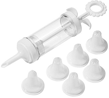 Premier Housewares Plastic Cake Decorating Set | 8pc Icing Pump