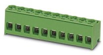 PHOENIX CONTACT PT 1.55-PH-5.0 PCB connector, 1.5 mm² nominal cross-section, green, 10 A, 400 V, 5 number of positions, PT 1.5..-PH article family, 5 mm pitch, 100 pieces