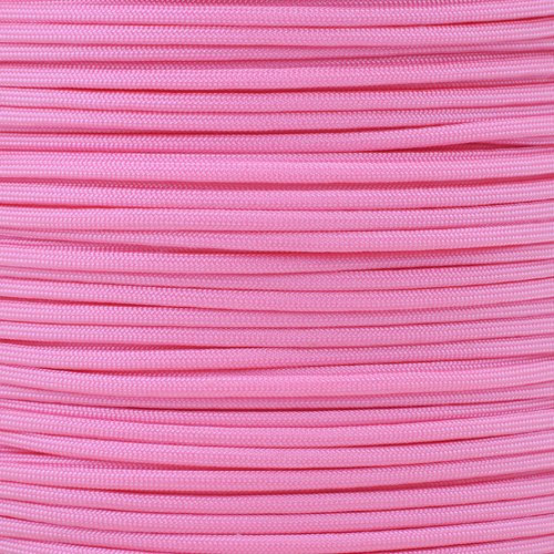 PARACORD PLANET 3-in-1 Survival-Armband mit Notfallpfeife, Schnalle und Kompass, Rose pink, 17,78 cm (7 Zoll)