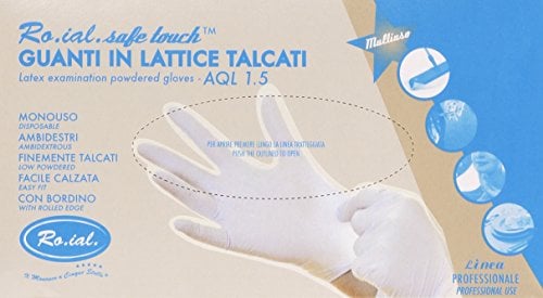 Roial Einweghandschuhe Latex mit Puder - 100 Stück