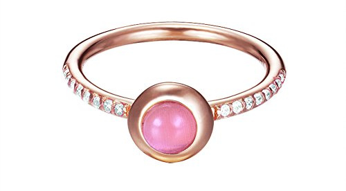 Esprit Damen-Ring Silber vergoldet Zirkonia sparkling petite weiß