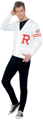 Grease Rydell Prep Costume White With Sweater Vest