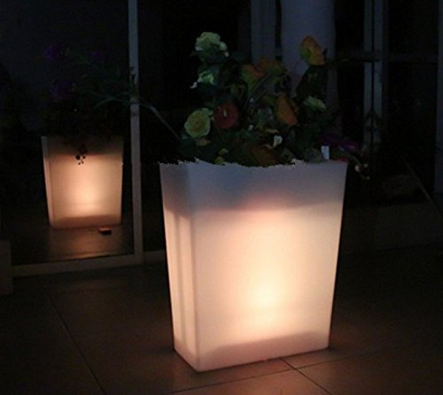 GOWE Outdoor Waterproof 16colors Illuminated Y-Pot Large Planter Flower Floor BoughPot Remote Control LED Flower Pot ice Bucket