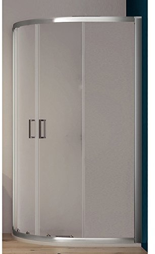 Box Doccia Semicircolare h 190 cm Cristallo da 6 mm Trasparente (80x80)