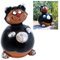 Midene Gartenstecker Keramik Handgefertigt - Gartendeko für Draußen Wetterfest - Garten Deko Keramik - Gartenfiguren & Gartenstatuen - Katze Schwarz