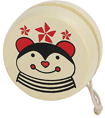 Jojo Yoyo Kinder Spielzeug, Holz Cartoon Yoyo Ball Pädagogisches Spielzeug für Anfänger Kinder Spielzeug Geschwindigkeit Ball Rückkehr für Geschenke Weihnachten(Biene)