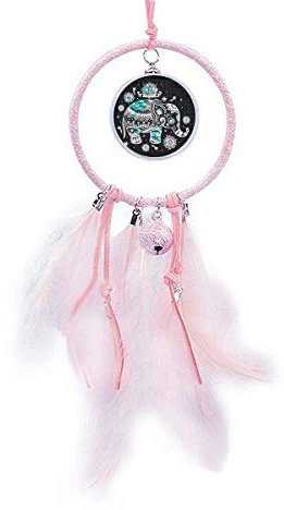Beauty Gift Nation Elefant Blume Schwarz Blau Tier Traumfänger Kleine Glocke Schlafzimmer Dekor