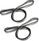 FOSER 18mm Nylon-Schlingenläufer, hochfestes Nylon Seil, zum Yoga-Hängematte, Wandern, Erstellen von Ankersystemen, Downhill (Gray(2pcs), 120cm/48in)