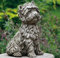 Statua del cane West Highland Terrier | Decorazione da giardino in cemento e pietra ricostituita