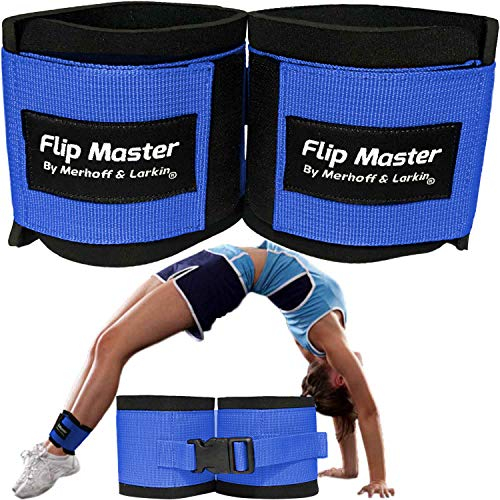 Flip Master Knöchelriemen Tumbling Trainer | Gymnastik & Cheerleading Ausrüstung für Back Flip/Tuck & Handspring Form | Verstellbares Band für Mädchen, Jungen & Erwachsene | für Cheer, Dance &
