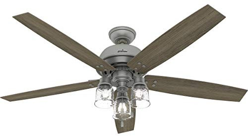 Hunter Fan Company 51199 Churchwell Ceiling Fan, 60, Matte Silver
