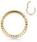 hengkaixuan 16G Septum Clicker Ring Conch Hoop Ohrring Daith Schmuck Nahtloser Clicker Ring Vordere Pyramide Chirurgischer Stahl Turm Tragus Knorpel Piercing Schmuck Hoop Ohrring Nasenring 6mm Gold