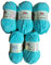 5 x 100 Gramm Himalaya Dolphin Strickwolle, Babywolle , 500 Gramm Wolle Super Bulky (türkis 80315)