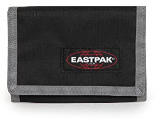 Eastpak Crew Single Portefeuille, 9.5 cm, Kontrast Grey White (Noir)