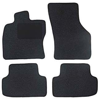 Fußmatten passend für VW Polo Typ 86C, 80 (Baujahr 1981-1994), Hit anthrazit | 4-TLG | Umrandung schwarz