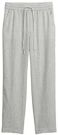 GAP Pantaloni Easy Donna, Nuovo off White Stripe, XL