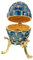VOSAREA Gold Emaille Schmuckkästchen mit Strasssteine Ostereier Schmuckschatulle Emaillierte Eier Osterei Vintage Schmuckdose Strass Schmuckbox Metall Ringbox Ostern Geschenk