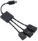 Hub OTG a 4 porte Micro USB Hub 3.0 Ricarica Veloce Cavo Splitter USB Tipo C a USB Adattatore USB Otg Cavo per Android Adattatore Multiporta USB 2
