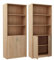 Praktische Bücherregal Schrank 180 cm mit 2 Türen 5 Fächern Groß Mehrzweckschrank Aktenschrank Büroschrank Haushaltsschrank (Sonoma)