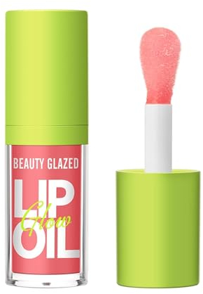 Big Brush Head Pink Lip Gloss Moisturizing Jelly Lip Gloss Oil Long Lasting Liquid Lipsticks Non-stick Cup Lip Tint Lip Glaze Fresh Texture Lip Gloss (#102)
