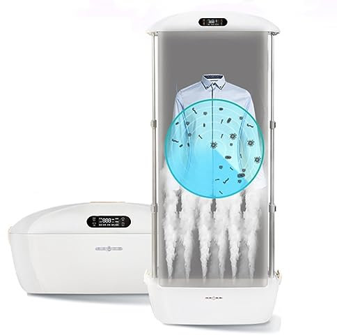 HYQNG Macchina da Stiro Automatica, Asciugatrice a Vapore per Indumenti da 900 W con Telecomando Rimozione Automatica delle Rughe Asciugatrice a Vapore con Design a 6 Fori per Vestiti, Tende, Abiti