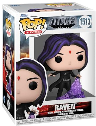 Funko POP! TV: Titans - Raven - DC Titans - Vinyl-Sammelfigur - Geschenkidee - Offizielle Handelswaren - Spielzeug Für Kinder und Erwachsene - TV Fans - Modellfigur Für Sammler und Display