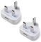 KamKorda USB Plug Charger | UK Mains Phone Charger Plug | for USB Cable UK 1Amp/1000mAh | Compatible with iPhone iPad Mini Air iPods Samsung Lenovo Sony ASUS Note 3 Nokia and more, Pack of 2 (2 Pack)