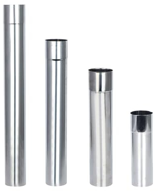 Tubo da Stufa in Acciaio Inossidabile Camino Stufa Caldaia Tubo di Scarico Canna fumaria Fodera 20 cm / 30 cm / 40 cm / 50 cm (Color : 6x30cm)