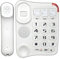 aieibuy Téléphone Fixe à Gros Boutons, téléphone de Bureau, Sonnerie Forte, téléphone Fixe pour Personnes âgées et malvoyantes