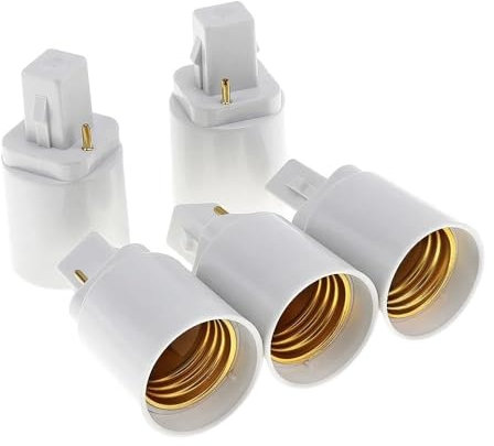MeGLob 5PCS Bulb Base Adapter Lamp Socket Holder Universal Light Converter With 2 Pin