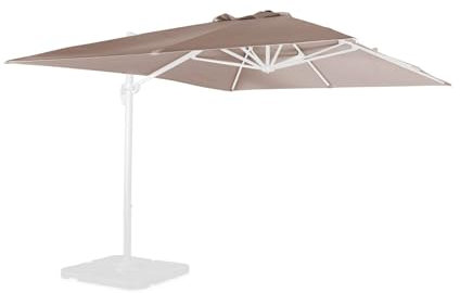 sweeek Tessuto di Ricambio per ombrelloni Wimereux 3x4m, Tela Wimereux, Beige, 300x400x1 cm