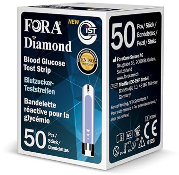 FORA Diamond GD50, DM10 Blutzucker Blutzucker-Teststreifen 50 Stück