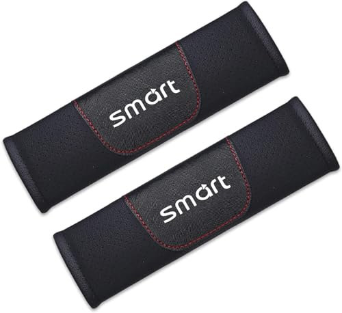 KHDWOB 2 Stück Auto Sicherheitsgurt Polster für Smart smart for Two for Four for Jeremy, Auto Gurtschutz Anschnallgurt Polster, Weich und Bequem Schulterpolster, Autoinnenraum Zubehör,C