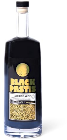 QUAI SUD Apéritif Provençal 45% vol. Black Pastis | 70cl | Anis Réglisse