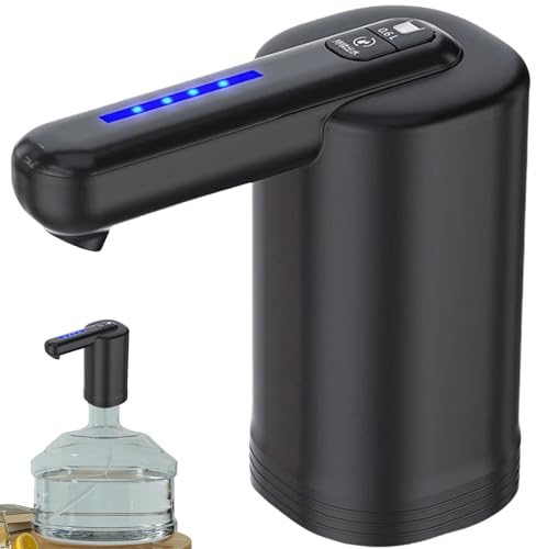 Wasserflaschen Pumpe, USB-Lade Automatische Trinkwasserpumpe, Universal, Elektrisch und Tragbar, Wasserspender Elektrisch, Aufladen über USB, Camping, Schule, Büro, Küchen, Home