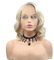 SERENEWIG 14 Natürliche Blonde Bob Perücken Lose Welle Hitzebeständiges Haar Synthetische Spitze Front Perücken für Frauen Sommerferien Cosplay Damen Perücke Schulter Länge Seitenteil