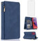 Funda tipo cartera compatible con Motorola Moto G84 5G, protector de pantalla de vidrio templado y cremallera, piel retro, tarjetero, soporte para celular, accesorios para G 84 2023 XT2347-1 XT2347-2,