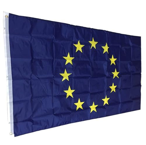 Bandiera Europea dell'Unione Europea Bandiera Blu Bandiera in Poliestere Bandiera dell'UE Banner per Feste aziendali Business USA 150 * 90 cm 1 pz novità rilasciata e Popolare
