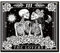 WEBEEDY Schädel Liebhaber Tapisserie Halloween Tapisserie Halloween-Kulisse Schwarz Weiß Skelett Fotografie Kulisse Gothic Dunkles Paar Wandteppich Zum Aufhängen Für Hause Dekoration,1.5x1.3m