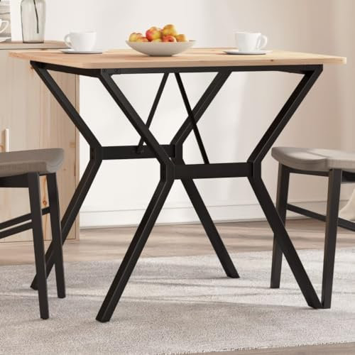 Homgoday Pieds de table de salle à manger structure et fonte 70 x 70 x 73 cm Pieds pour tables