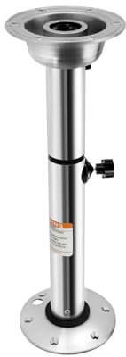 TanjcXliu Support de table réglable en hauteur en aluminium - Socle de table de bateau - Support de table pour caravane - Support de table marine - Pieds de table - 76 cm