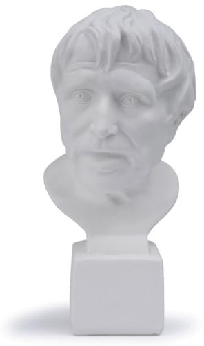 MKYKDY Statue aus Harz, Gipskopf, Skizze Kopfskulptur, Heimdekoration, Ornament Figurstatue, Heimbüro Schreibtisch, Bücherregaldekor