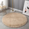 AIMECO Schlafzimmer Bereich Teppich, (Durchmesser 100cm) Nachttisch Shag,Flauschigen Teppich, Wohnzimmer, Kinderzimmer, Mädchen Schlafzimmer, Beige