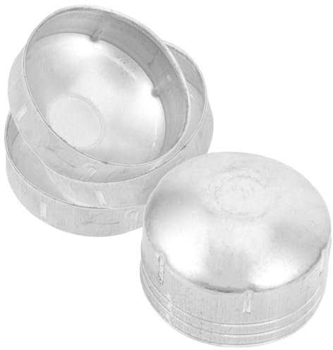 KONTONTY Capuchon De Poteau De Clôture En Aluminium 6 Pièces Rond Décoration Extérieure Facile à Installer Solide Et Résistant Pour Poteaux De Balustrade Clôture