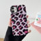 DEFBSC Case for iPhone 11, Cute Pink Leopard Print Aesthetic Trendy Pattern for Women Girls Slim Durable Bumper Shockproof Hybrid Hard Back Phone Cover, Cheetah/Glossy