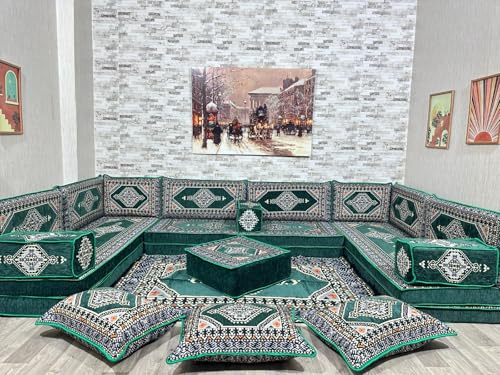 Arabische Ecke Majlis Sofa, Orientalische Sitzecke, Arabisches Sitzkissen, Kelim, Sark Kösesi, Orientalisches Sofa